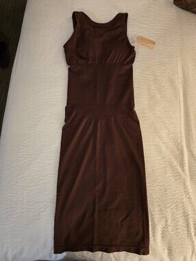 Women's Popilush Brown Sleeveless Body Shaper--Dress Style, XS/S, New W/Tags
